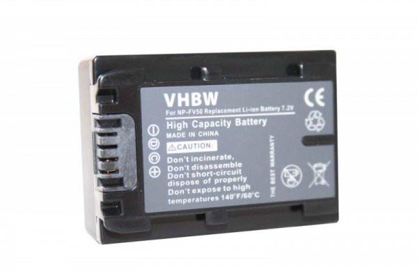Baterija za fotoaparat SONY NP-FV50 VHBW 7.2V 600mAh