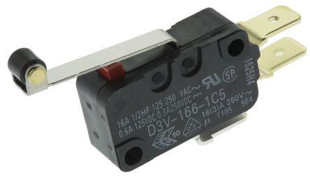 Mikroprekidač 16A 250V D3V-166M-1C5