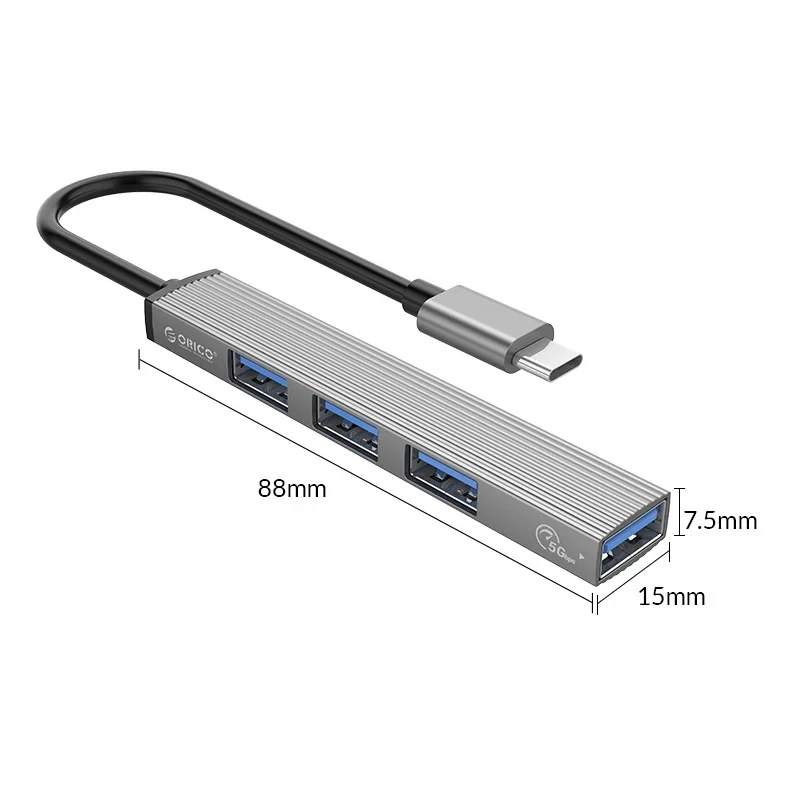 USB-C HUB ORICO 15cm 4u1