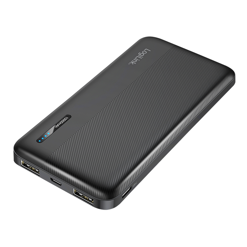 Prijenosni punjač powerbank sa displejom LOGILINK 12W 10000mAh crni