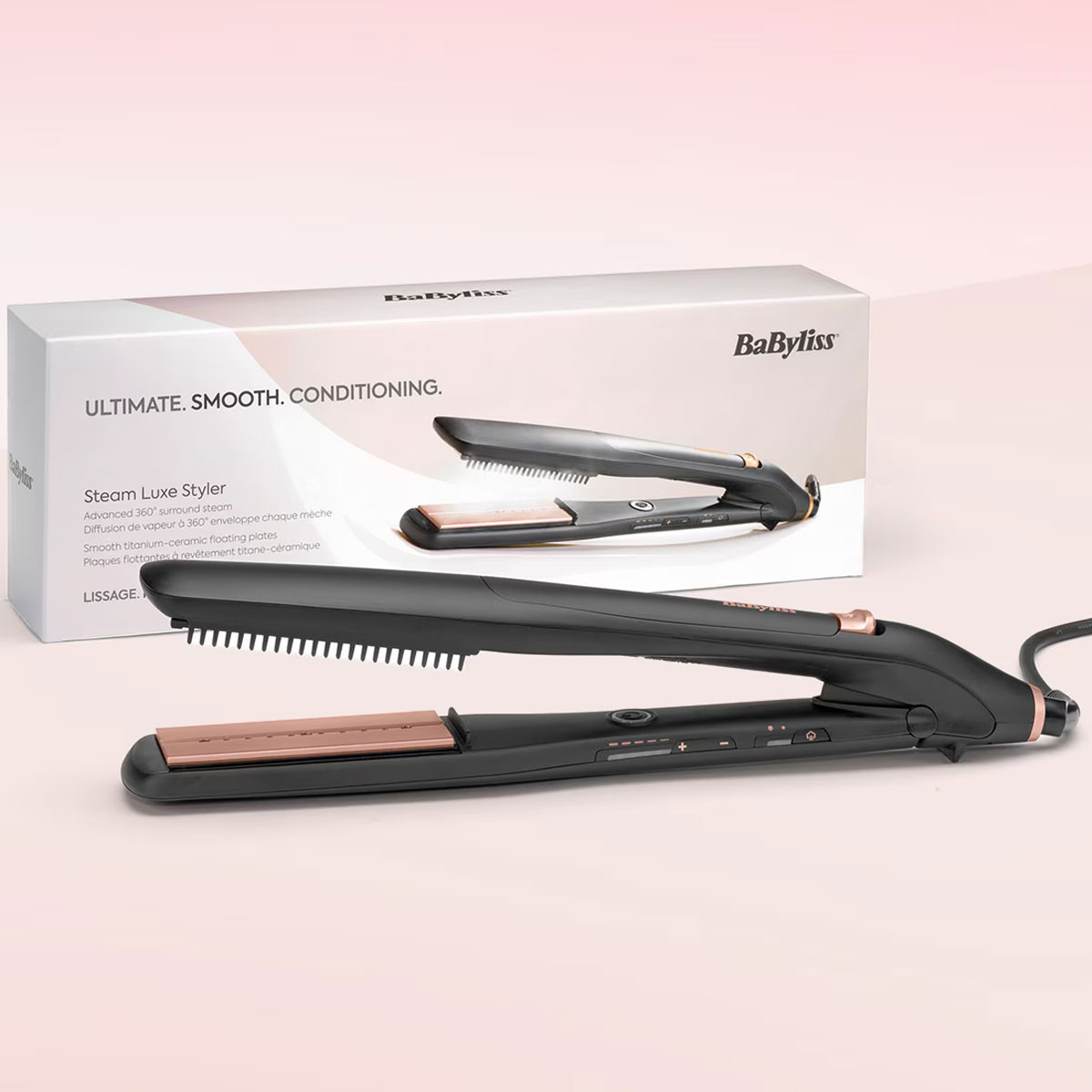 Parna pegla za kosu BABYLISS ST596E Steam Luxe Style