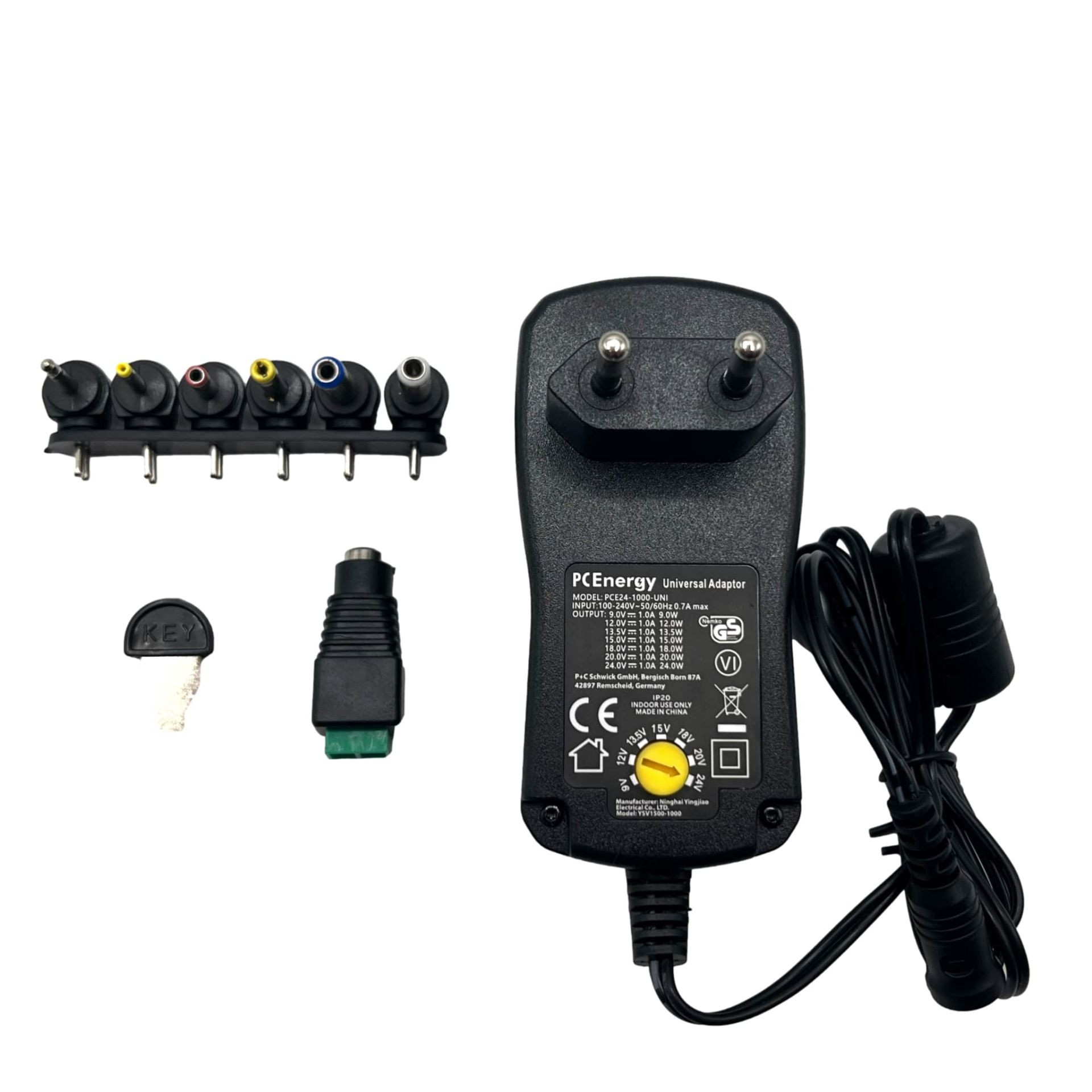 Univerzalni napojni ispravljač 9-24V 1A 24W PC ENERGY