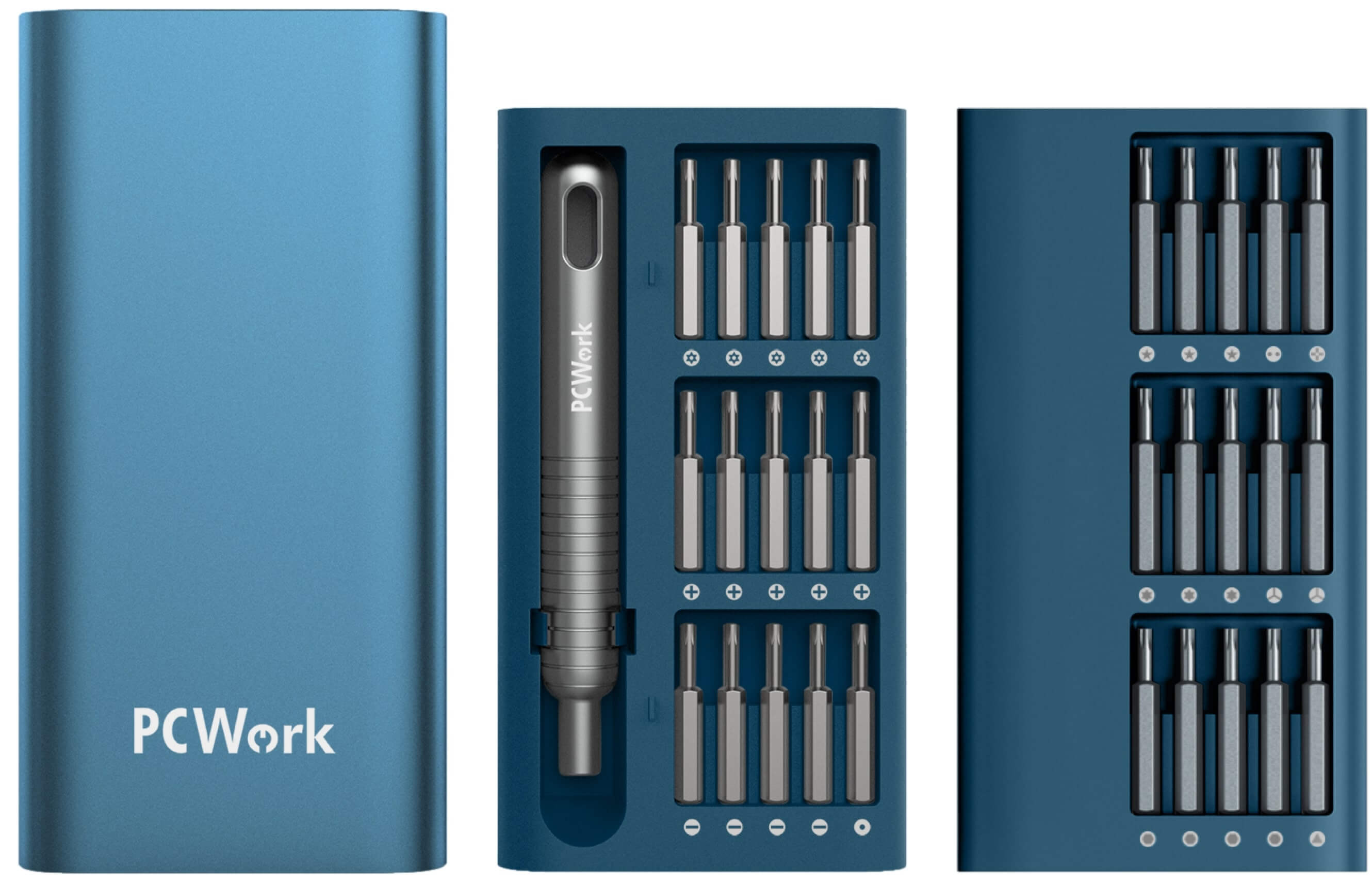 Set preciznih odvijača 30 nastavaka PCW08A PC WORK