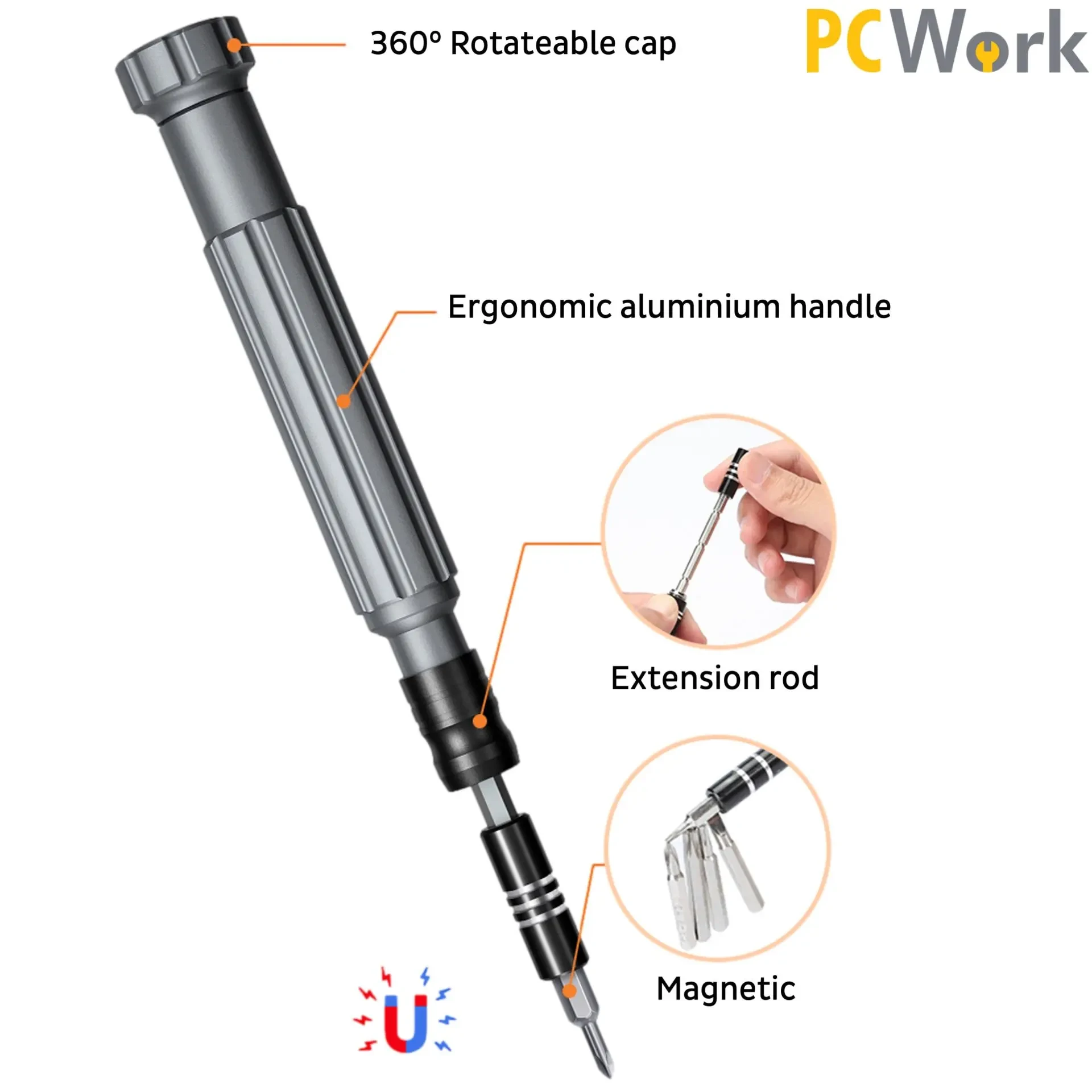 Set preciznih odvijača PC WORK PCW08I 130/1