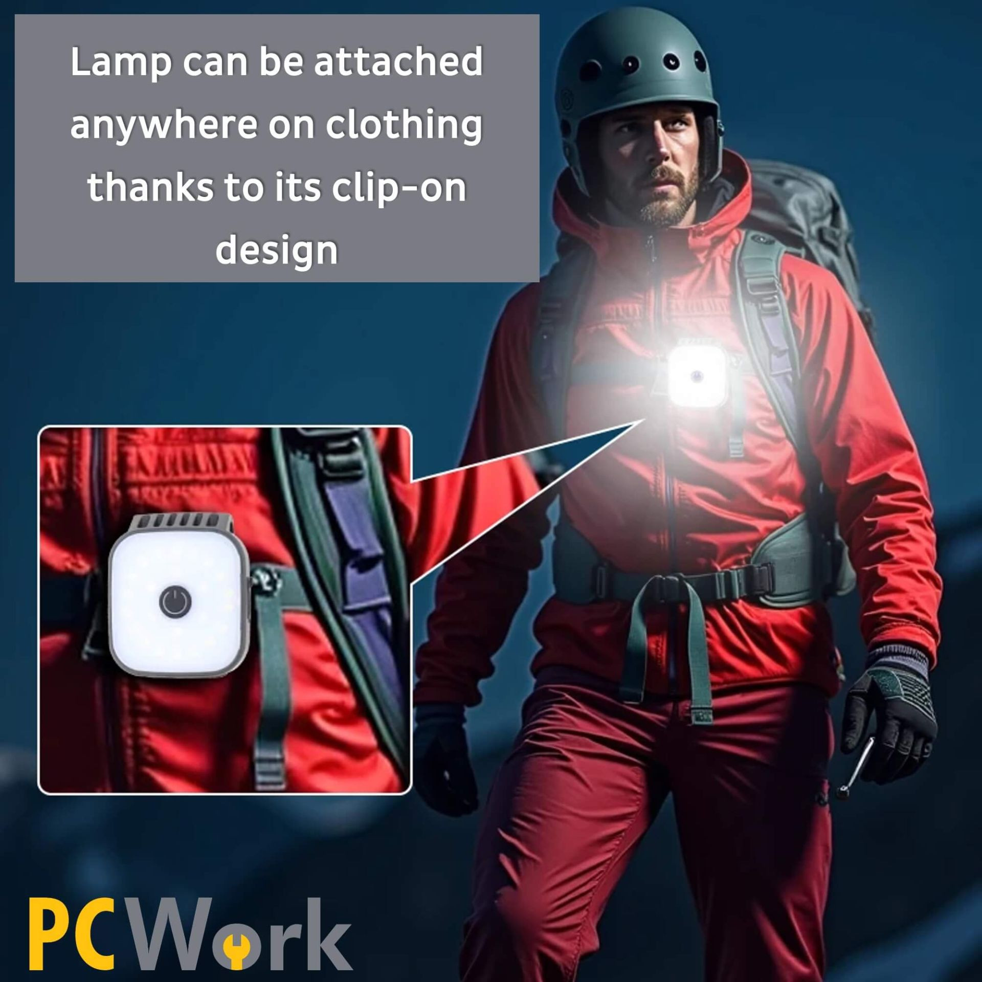 Punjiva naglavna LED lampa sa odvojivom svjetiljkom PC WORK PCW12E