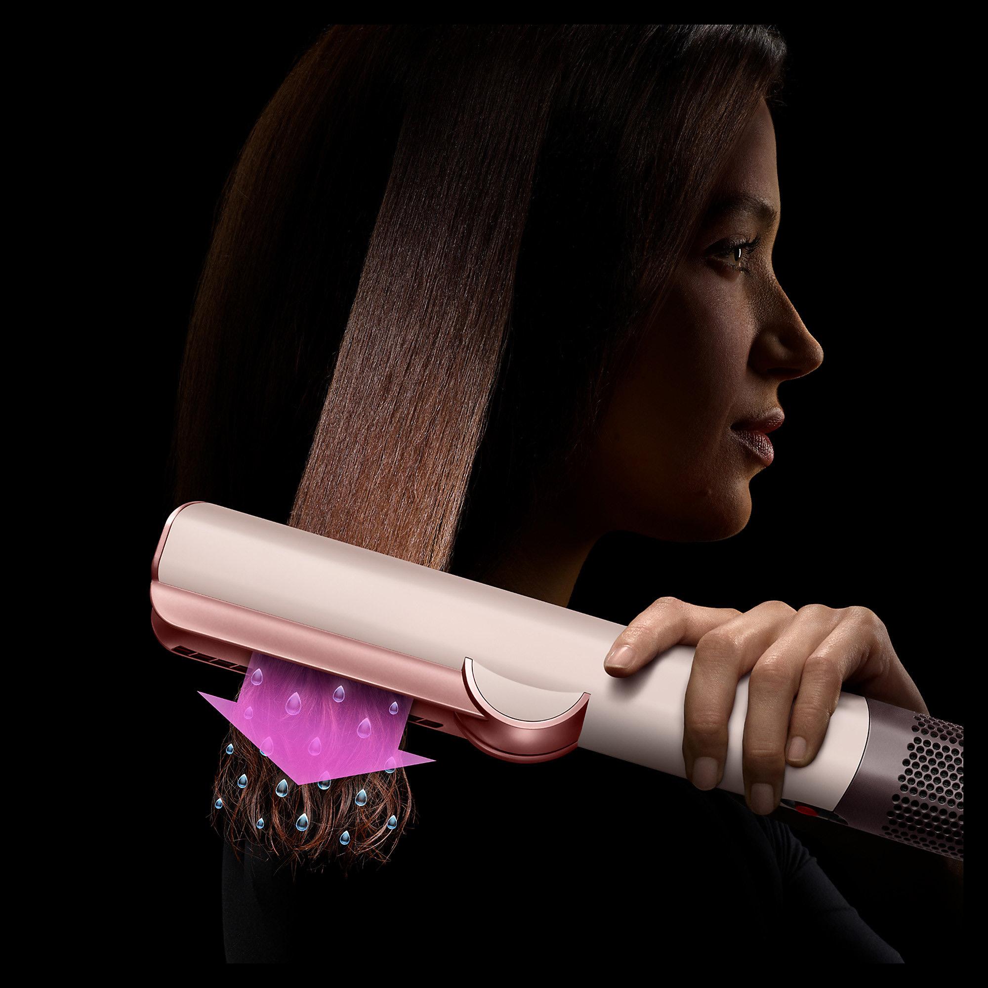 Pegla za kosu DYSON Airstrait s integriranim češljem Ceramic Pink/Rose Gold - slika 5