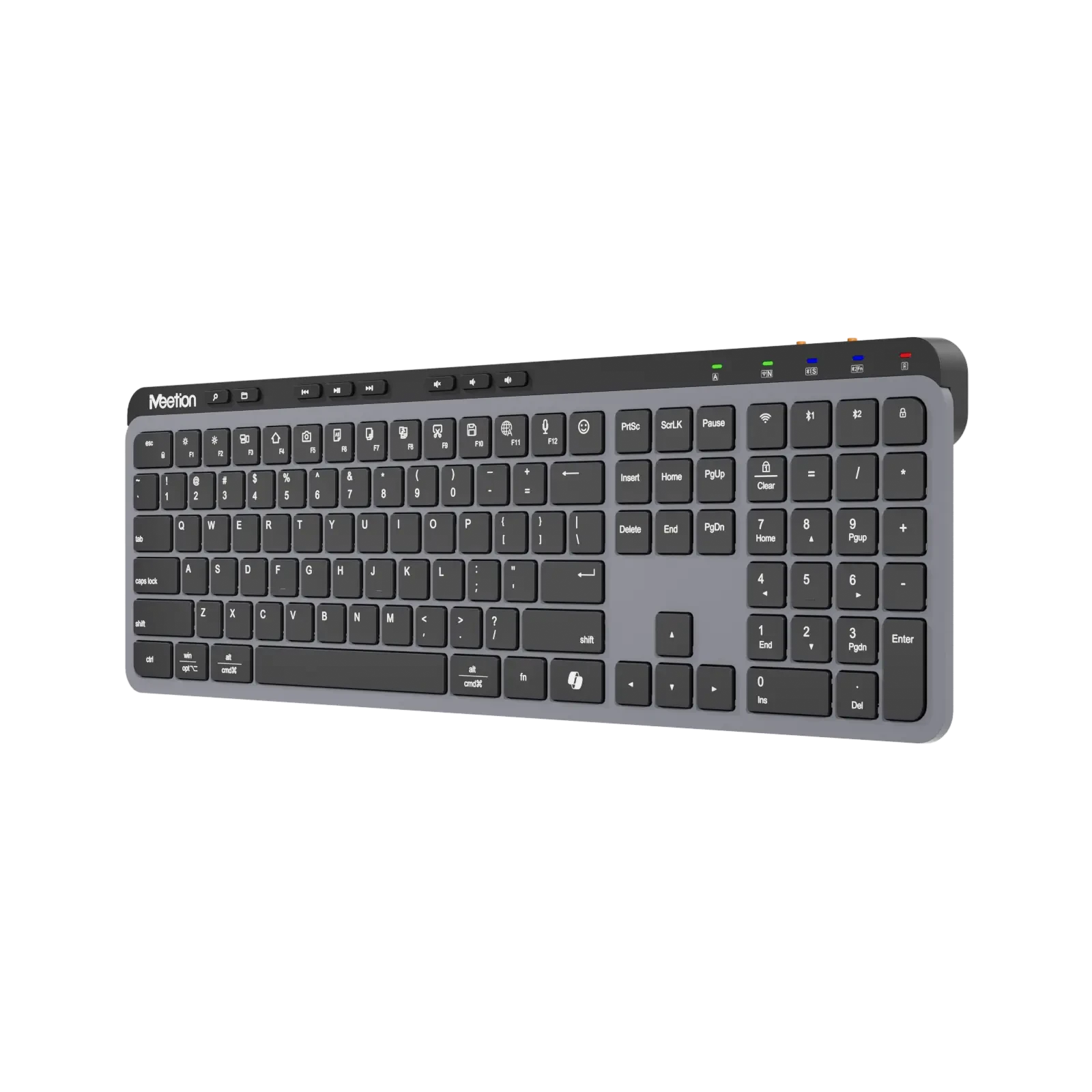 Punjiva bežična bluetooth tastatura MEETION WK330 Space Gray