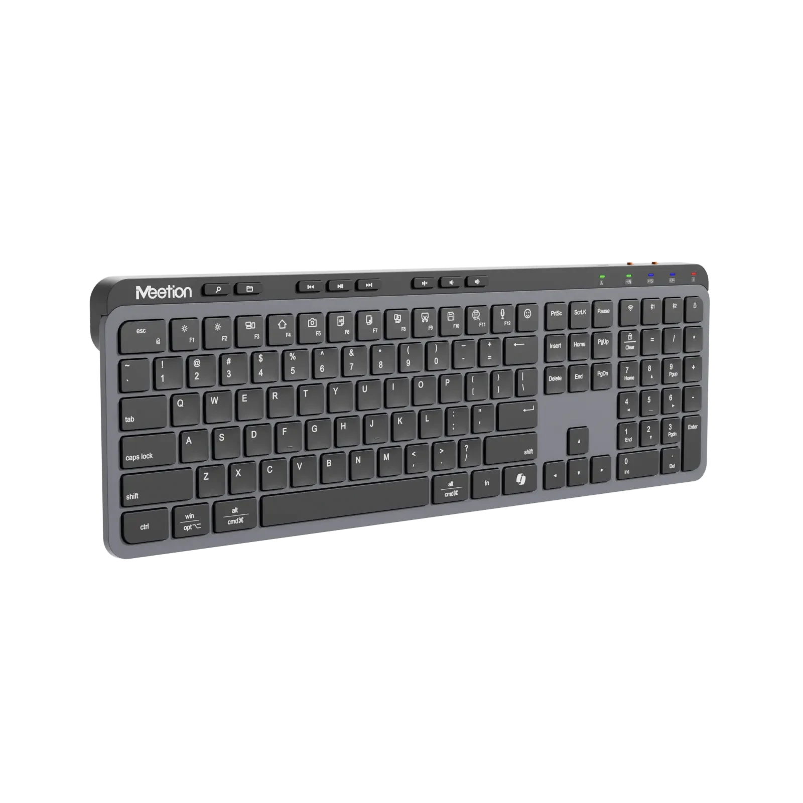 Punjiva bežična bluetooth tastatura MEETION WK330 Space Gray