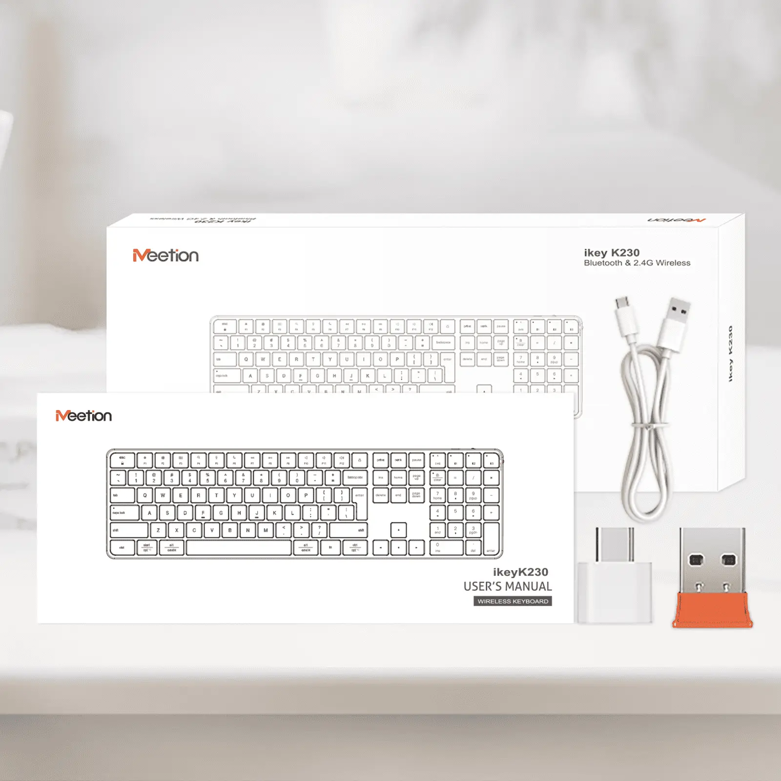 Moderna bežična bluetooth tastatura MEETION K230MW