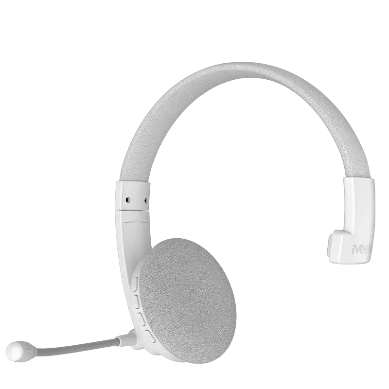 Bežična bluetooth slušalica za call centar MEETION BTH002 bijela