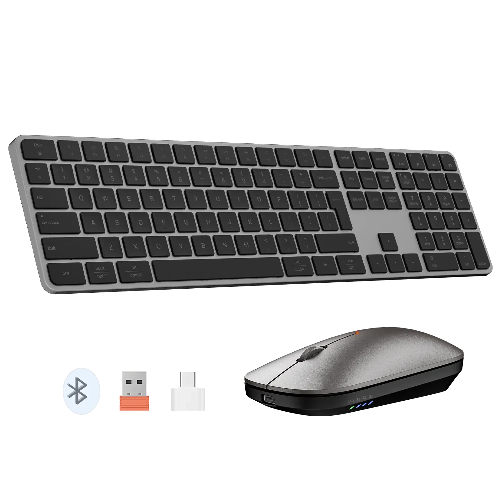 Bežični bluetooth slim set tastatura + miš MEETION iKey C230MW crni