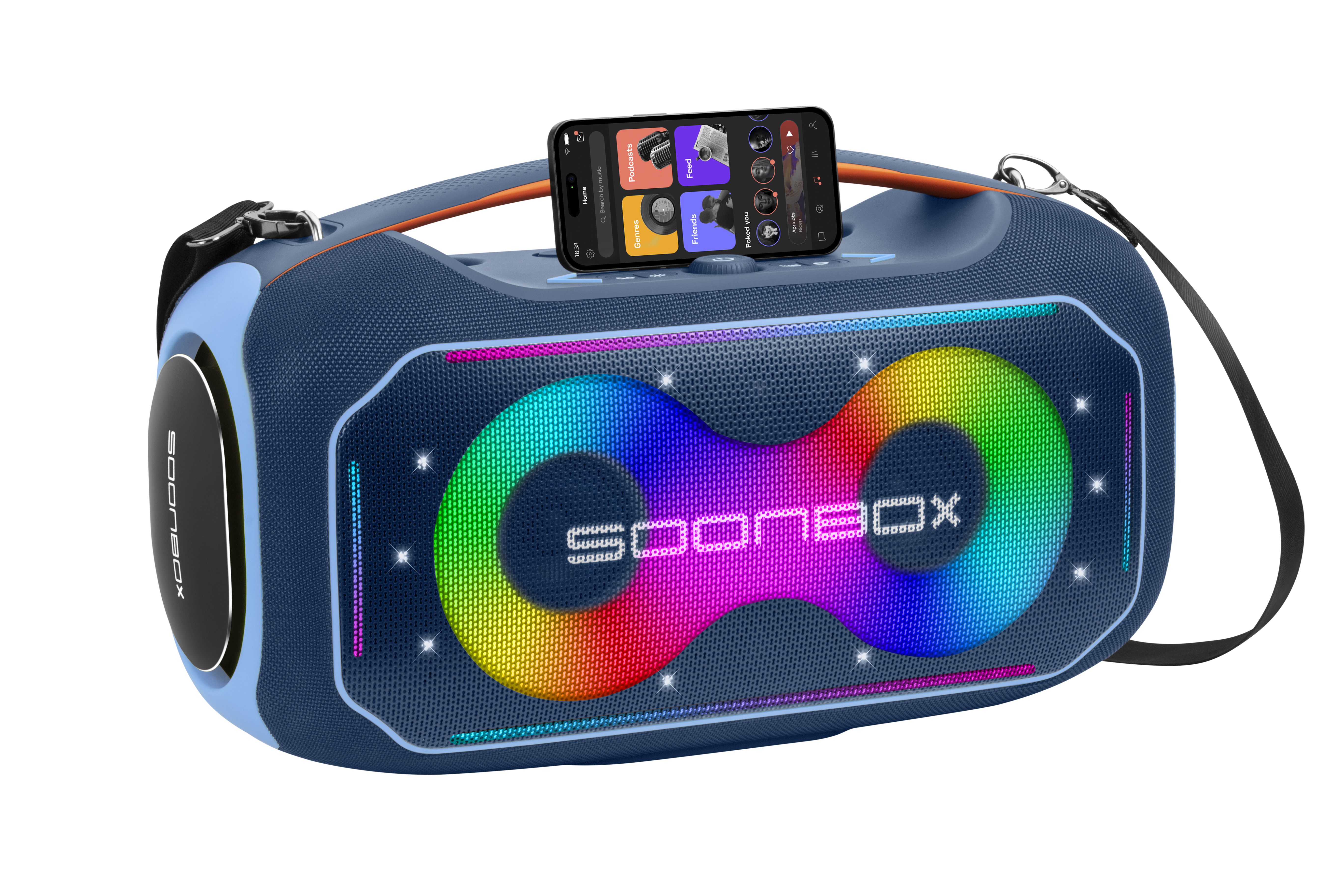 Prijenosni bluetooth zvučnik FM radio sa dva mikrofona i stalkom SOONBOX  S6300MAX