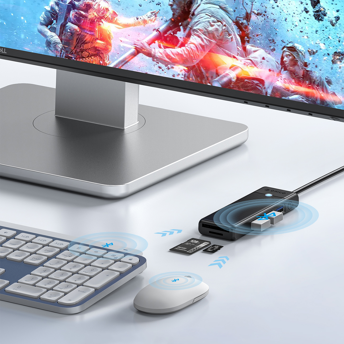 USB HUB ORICO PAPW3A 5u1 15cm