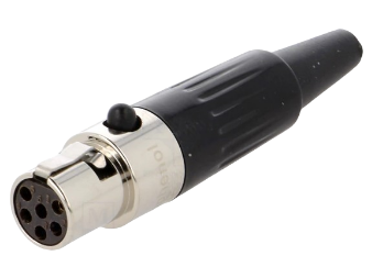 Audio konektor mini XLR 6 PIN AMPHENOL