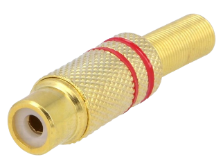 Audio konektor RCA NINIGI CC-108 crveni