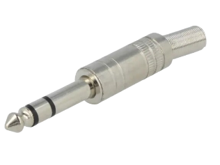 Audio konektor 6.3mm stereo muški