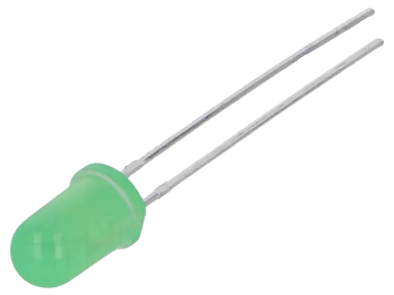 LED dioda zelena 5mm ZELENA LL-503GD2E-1A 9-15MCD