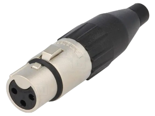 Audio konektor mini XLR 3 PIN AMPHENOL AC3F