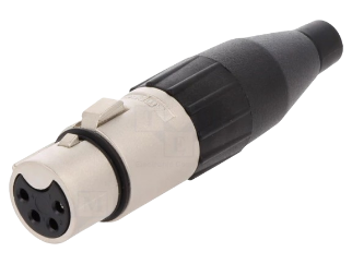 Audio konektor XLR 4 PIN AMPHENOL