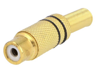 Audio konektor RCA NINIGI CC-108 crni