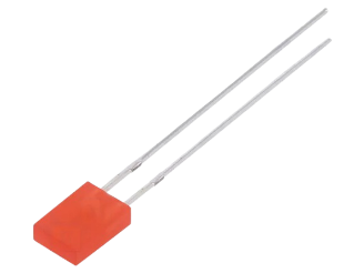 LED dioda crvena 2x4.95x6.96mm 2.6V