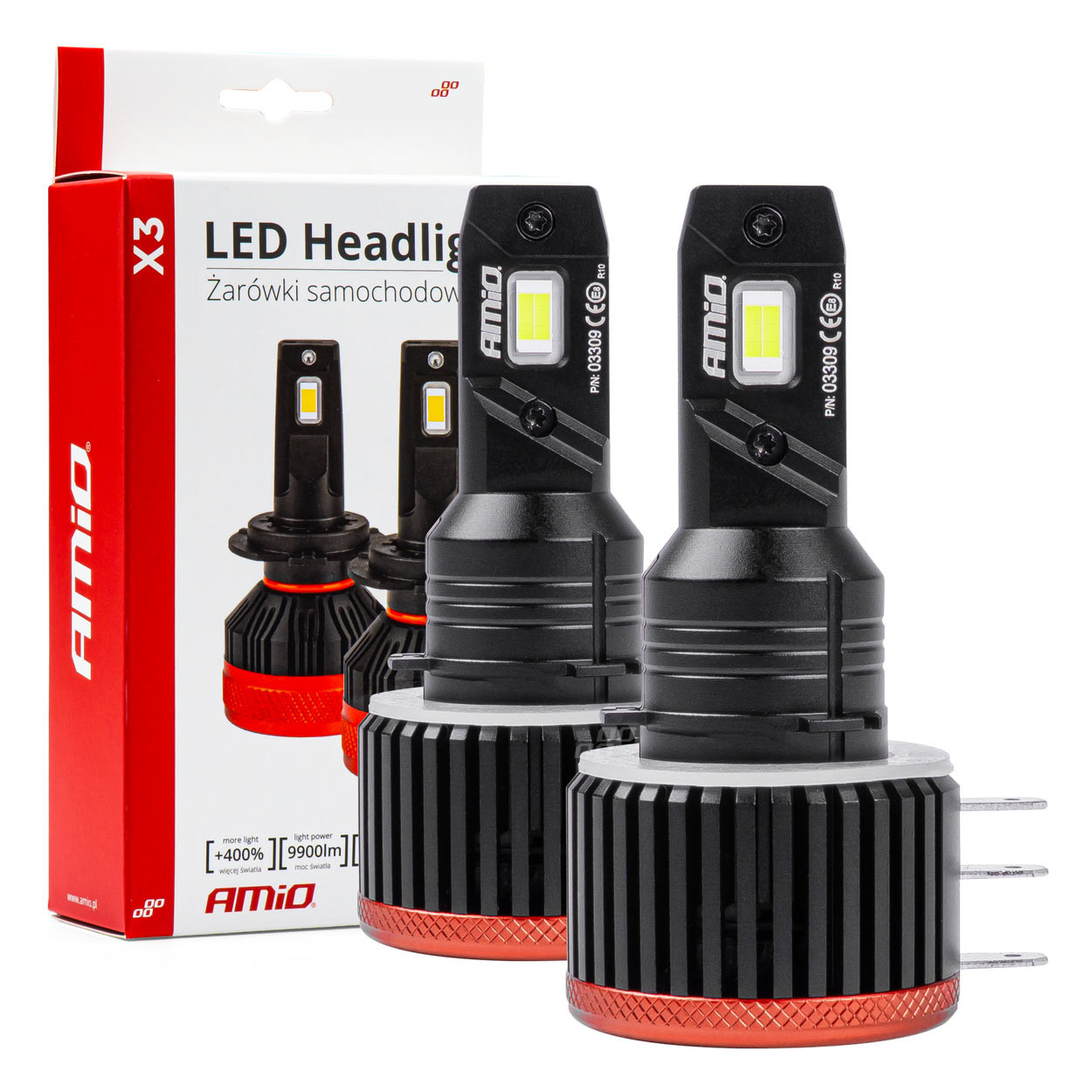 Auto sijalica LED H15 X3 6500K AMIO