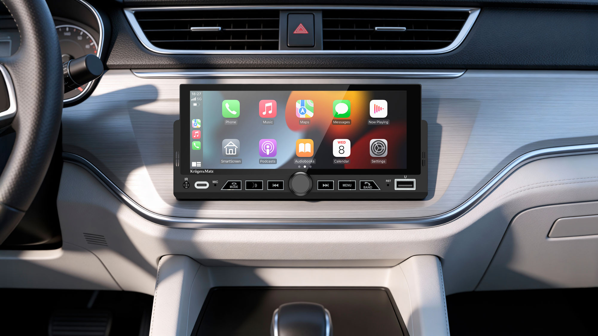 Android auto radio multimedija CarPlay KRUGER&MATZ KM2017 - slika 6