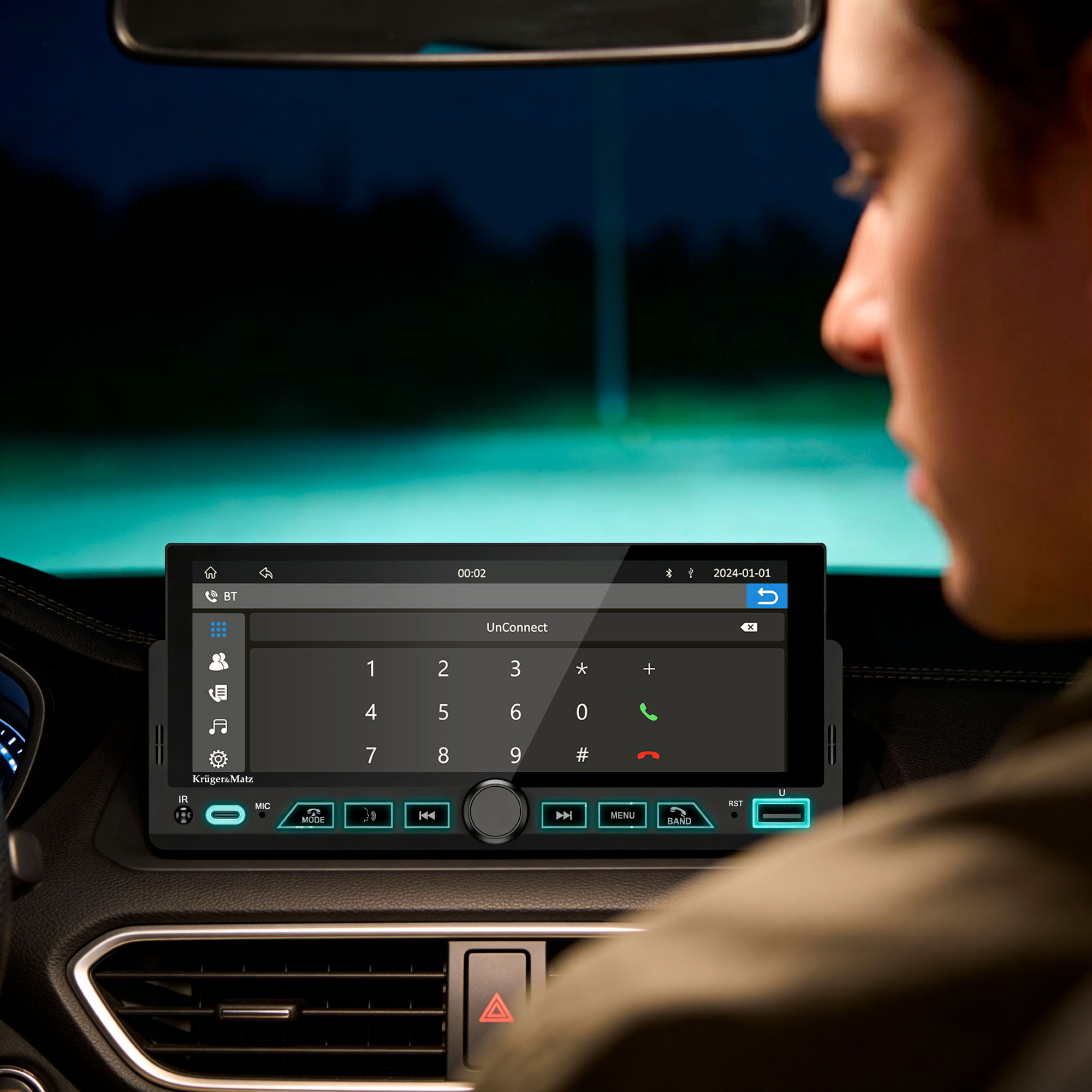 Android auto radio multimedija CarPlay KRUGER&MATZ KM2017 - slika 3