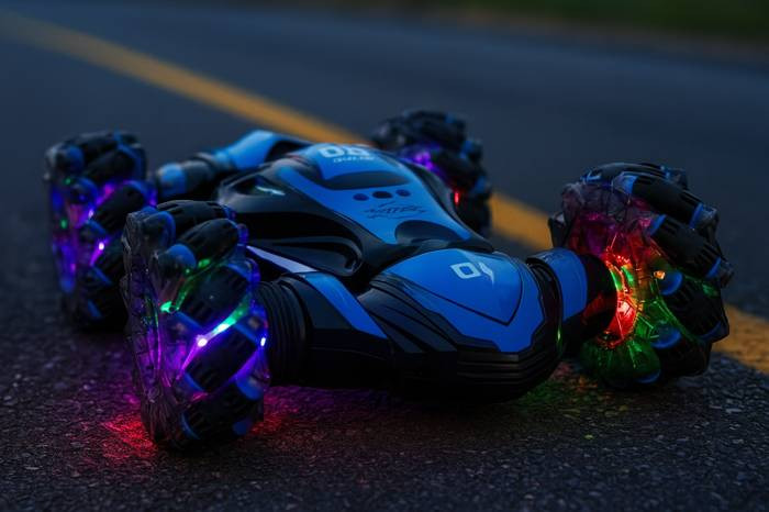 Dječiji autić sa daljinskim upravljačem RC Stunt 360 rotacija plavi