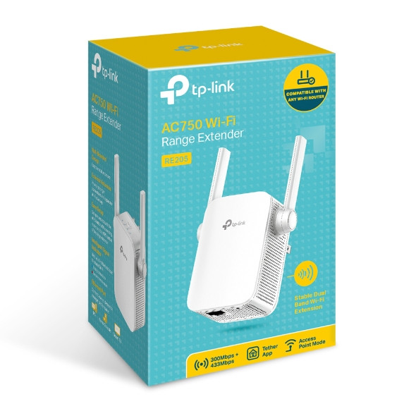 WiFi Range extender TP-LINK AC750 RE205 Dual Band