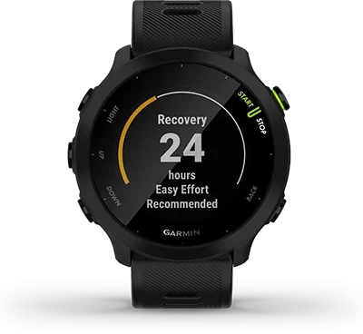 Pametni sat GARMIN Forerunner 55 Aqua ima opciju vrijeme oporavka