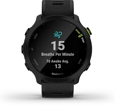 Pametni sat GARMIN Forerunner 55 Aqua omogućuje praćenje disanja
