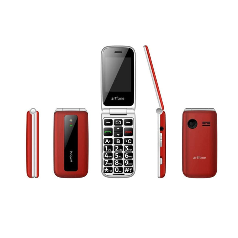 Preklopni telefon ARTFONE F20 Crveni