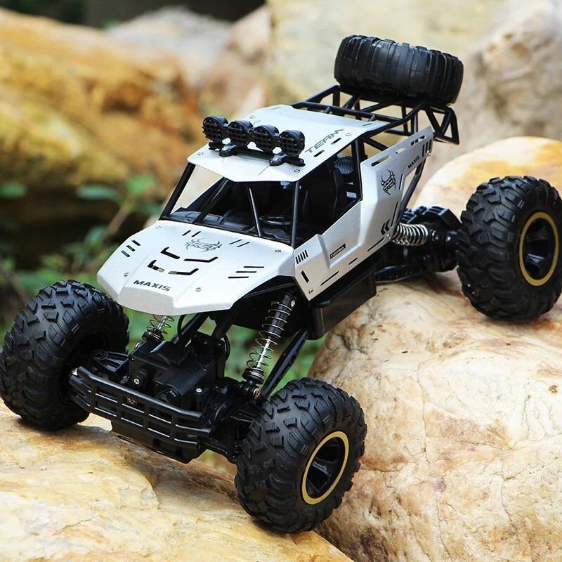 Moćni dječiji autić sa daljinskim upravljačem OFFROAD 4WD sivi
