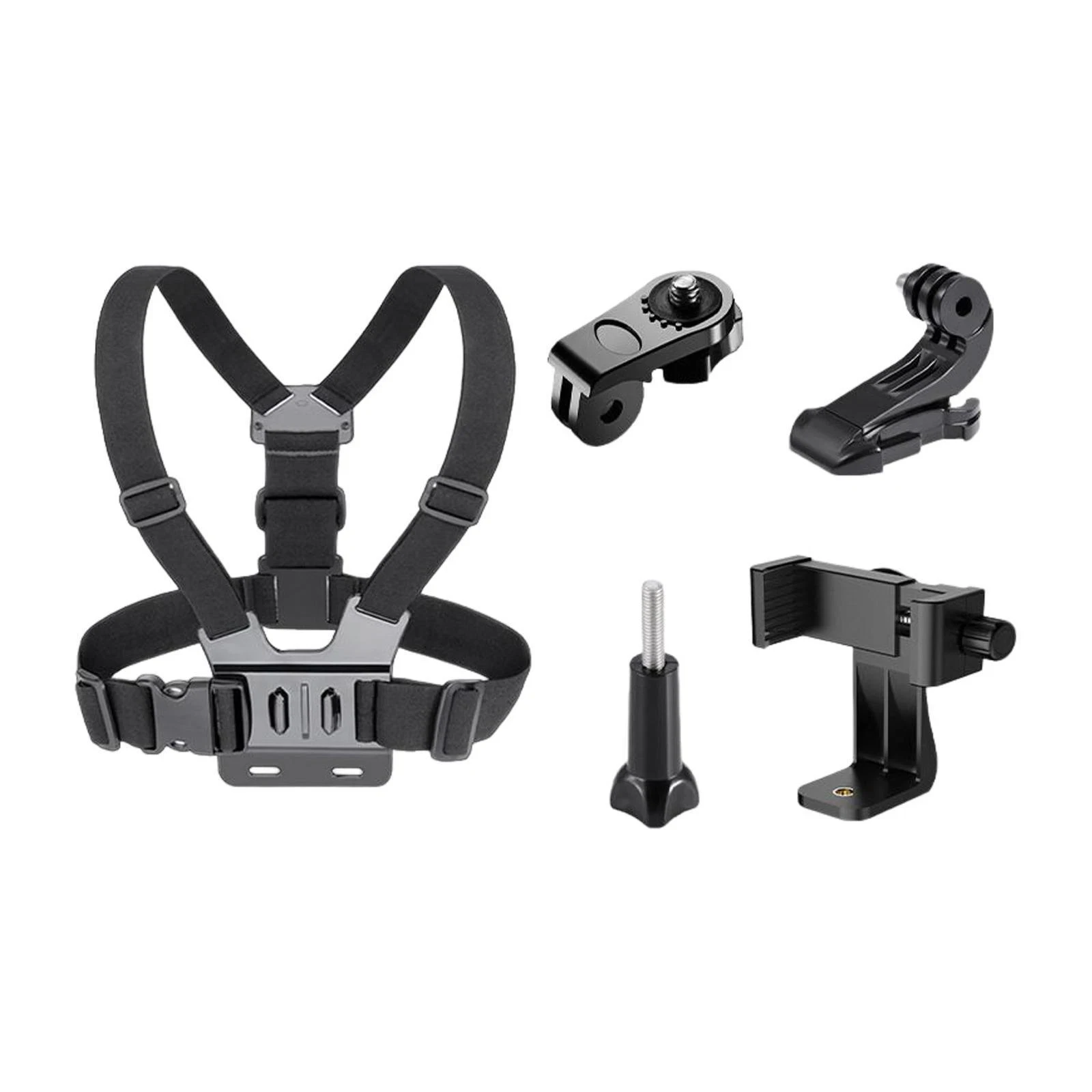 Prsni nosač za mobitel i akcionu kameru sa dodatnim nosačima