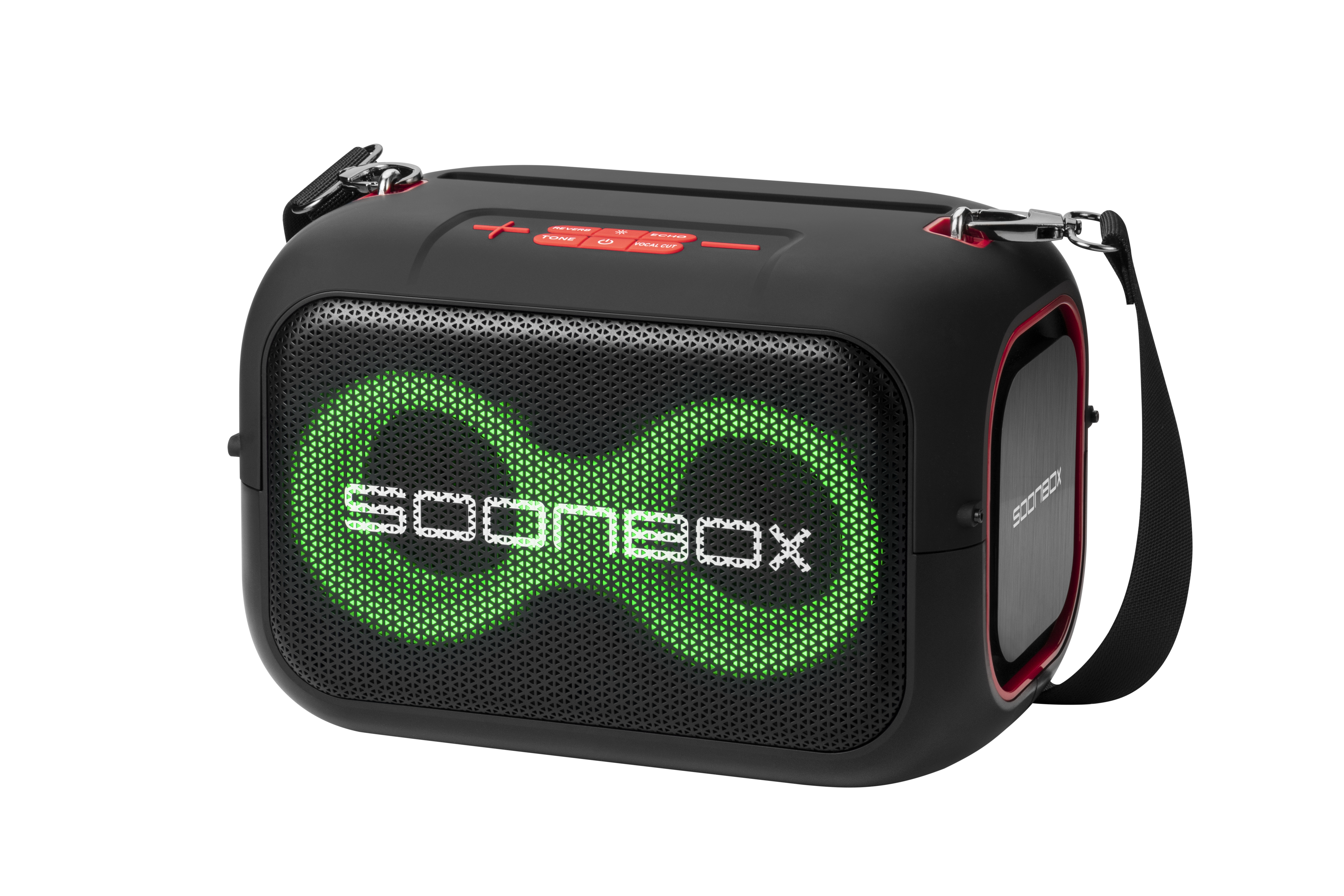 Prijenosni bluetooth karaoke zvučnik sa dva mikrofona SOONBOX S3000 crni - slika 2