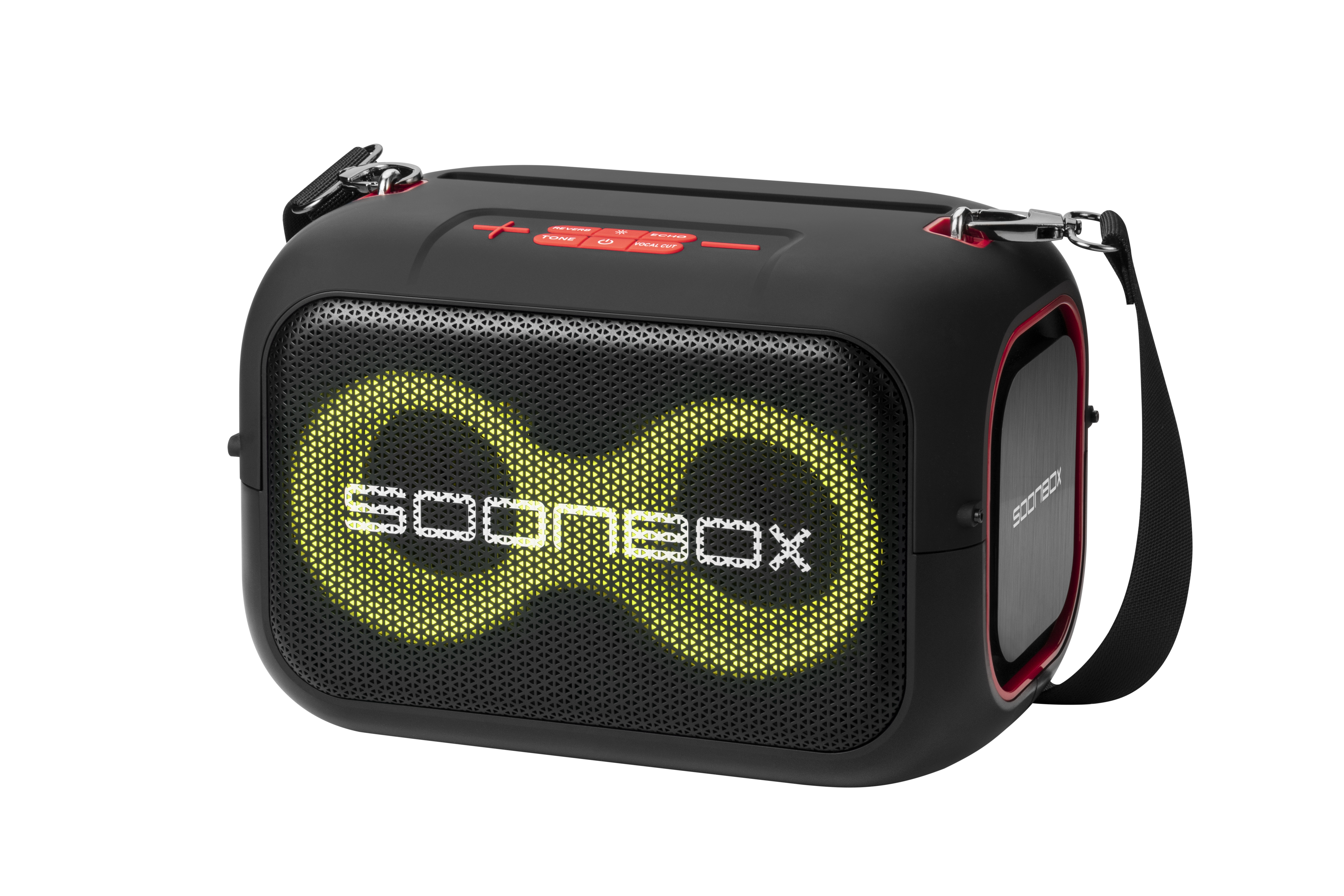 Prijenosni bluetooth karaoke zvučnik sa dva mikrofona SOONBOX S3000 crni - slika 3