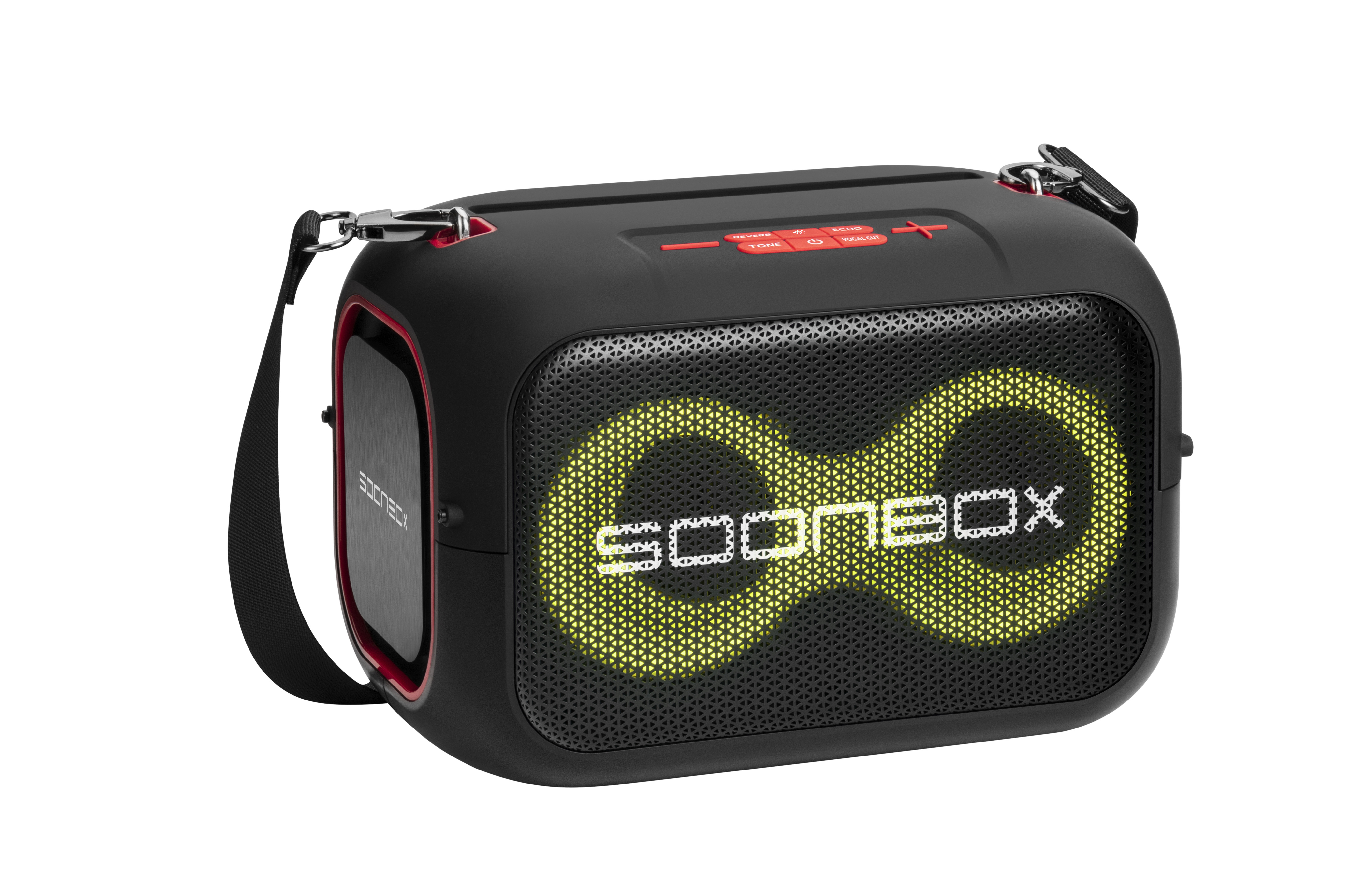 Prijenosni bluetooth karaoke zvučnik sa dva mikrofona SOONBOX S3000 crni - slika 7