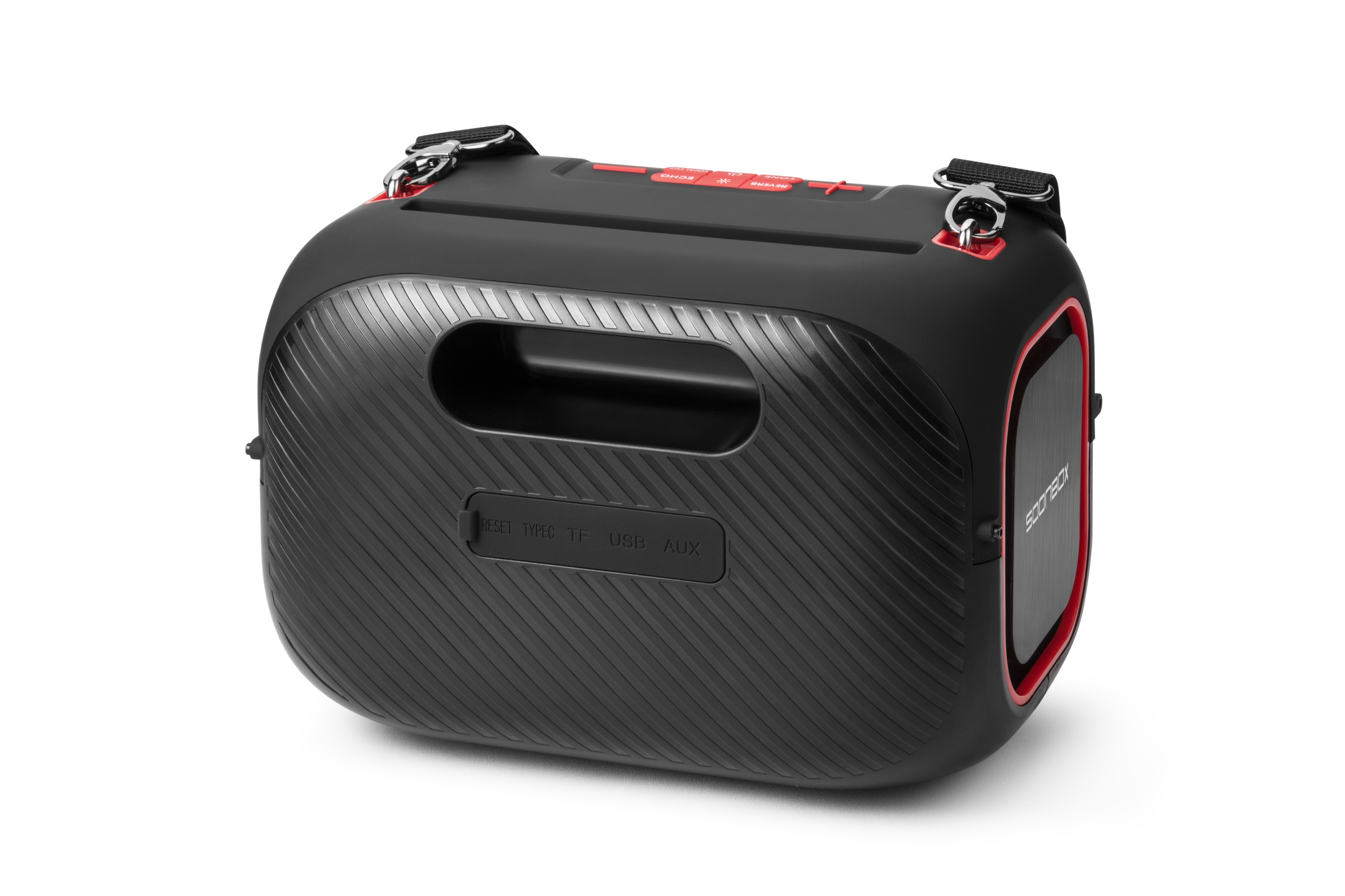 Prijenosni bluetooth karaoke zvučnik sa dva mikrofona SOONBOX S3000 crni - slika 8