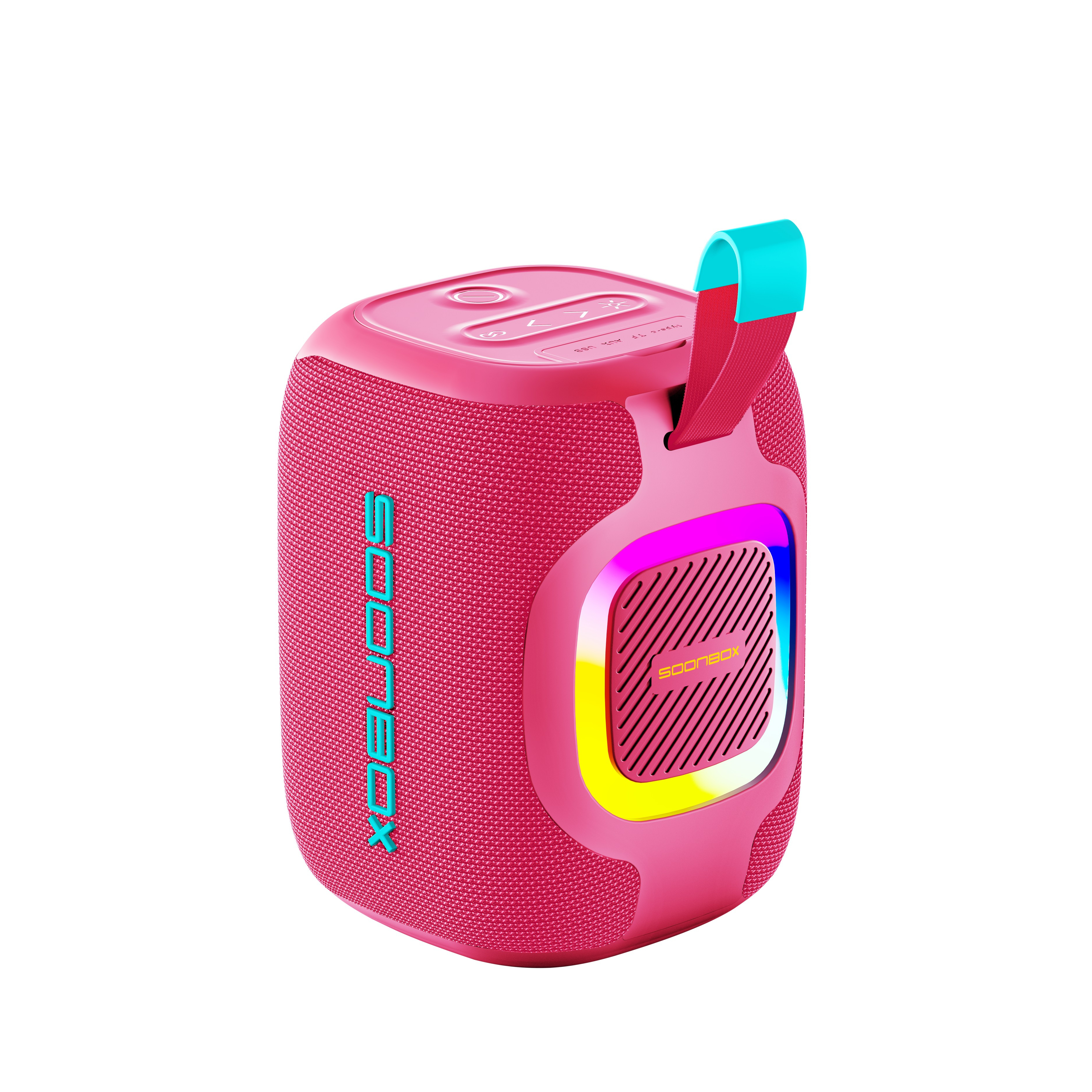 Prijenosni bluetooth zvučnik FM radio SOONBOX S3700MINI rozi