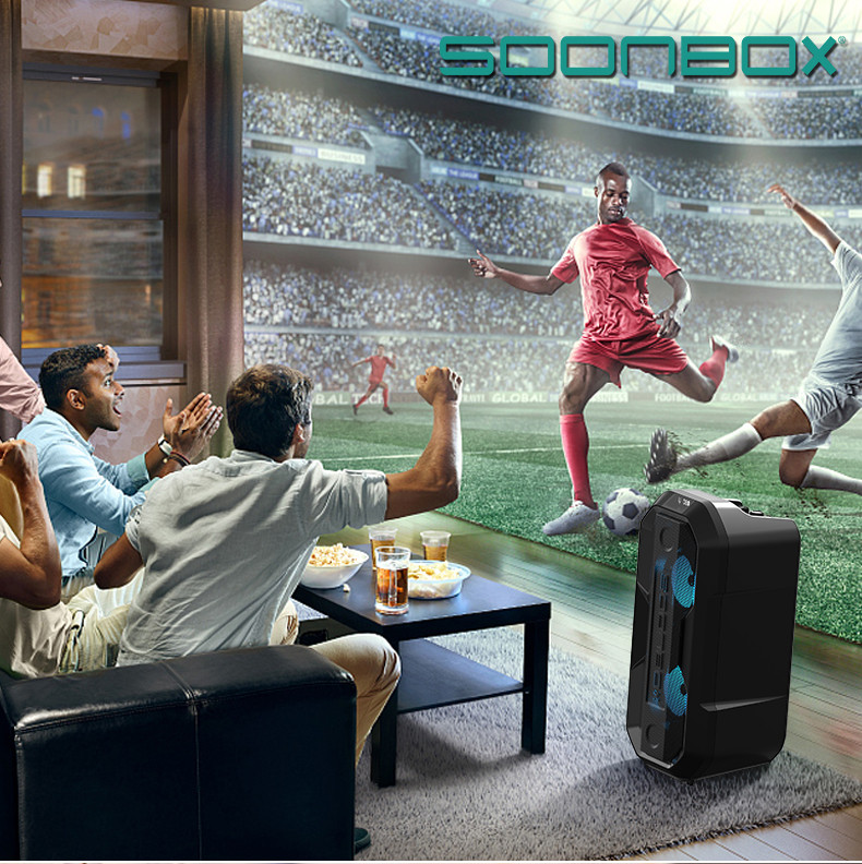 Prijenosni bluetooth karaoke zvučnik sa mikrofonom FM radio SOONBOX S6006A crni