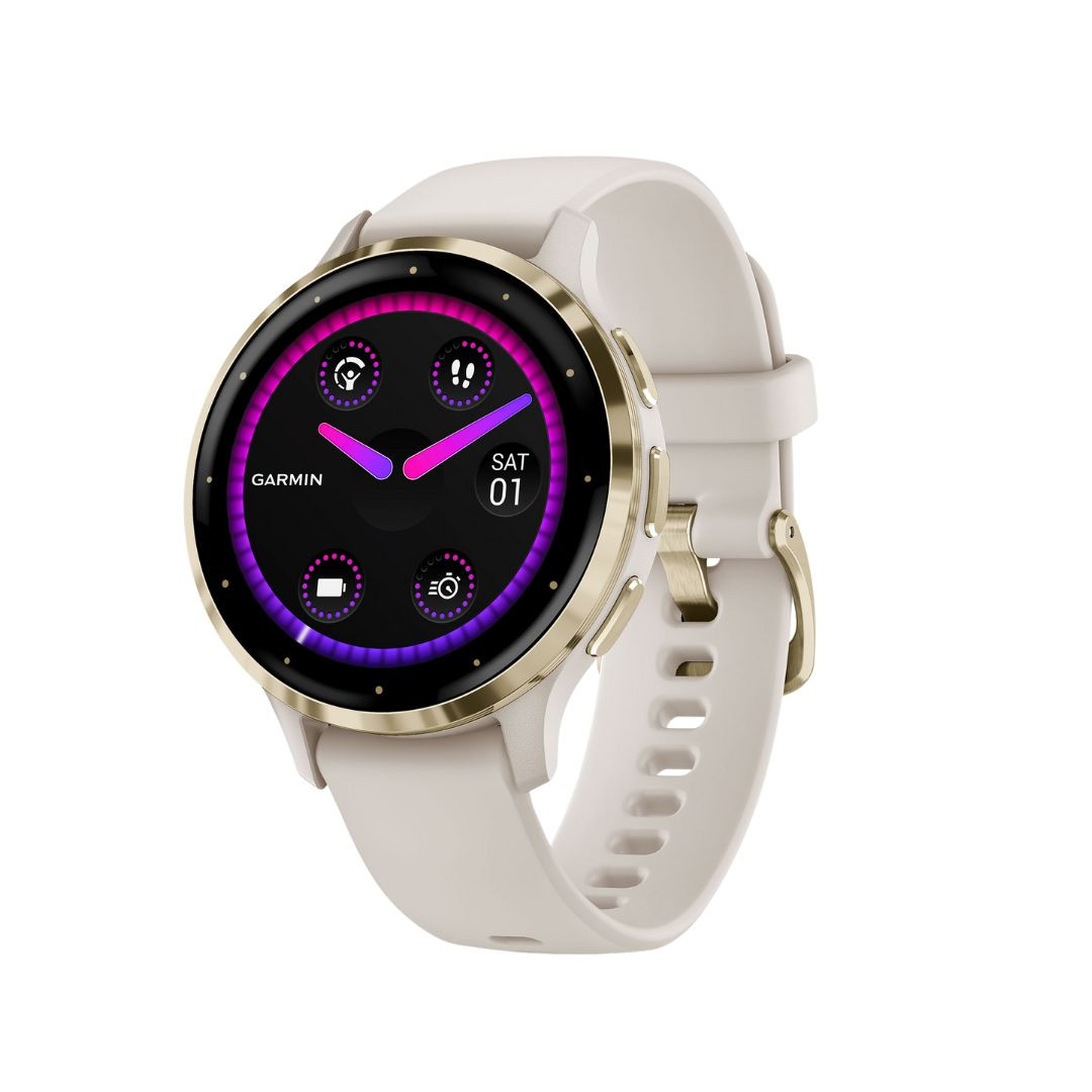 Pametni sat GARMIN Venu 3S Ivory Soft Gold