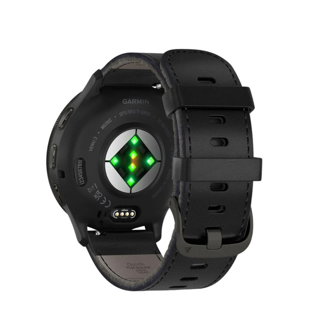 Pametni sat GARMIN Venu 3 Black Slate Leather