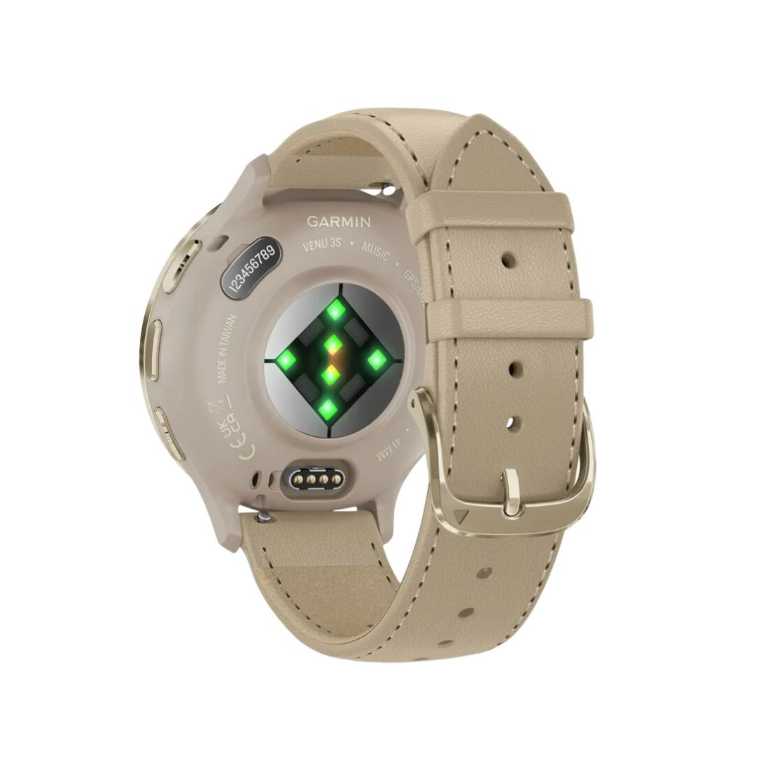 Pametni sat GARMIN Venu 3S French Gray Soft Gold Leather