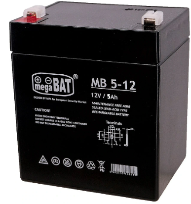 Akumulatorska olovna baterija 12V 5Ah MB