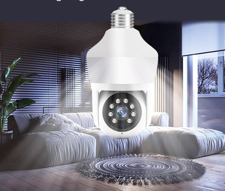 Pametna sigurnosna kamera sa 360 rotacijom i LED sijalicom E27 5MP