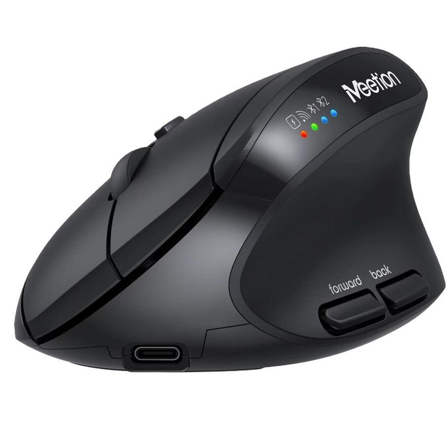 Ergonomski bežični bluetooth miš MEETION BTM008 crni