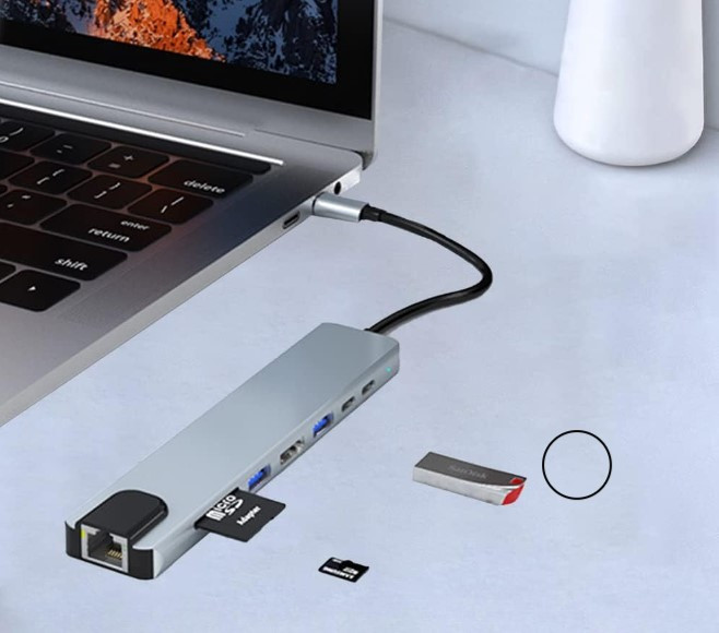 Multiport 8u1 USB-C 3.0 HUB