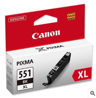 Tinta CANON CLI-551XL 6443B001AA Crna