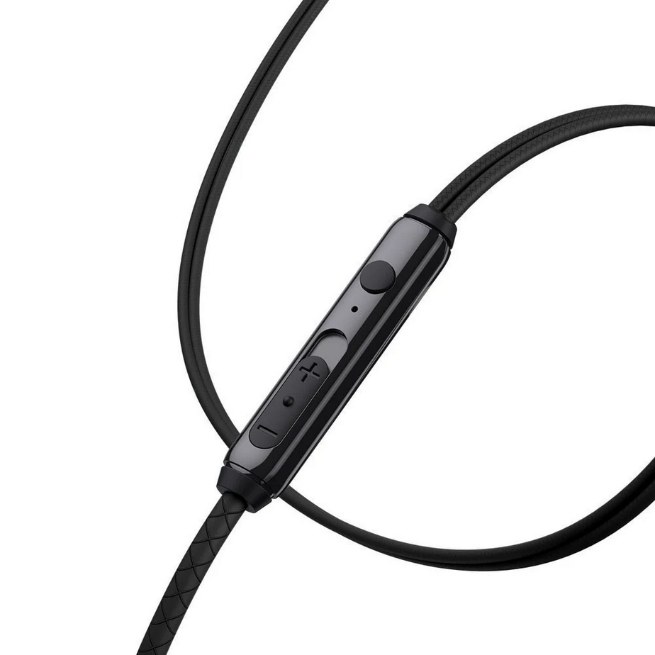 Slušalice za mobitel sa mikrofonom 1.2m crne IN-EAR BASEUS